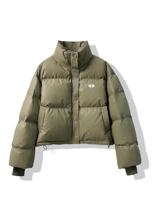 Men's Clothing Wash Free, Short Embroidered Down Filled Cotton Jacket For Couples, Thickened S Pattern, Trendy Outerwear For Petite Women. (001)_viptrois.com