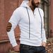 Men's New Simple And Fashionable Loose Hooded Casual Fashion Pullover Sweatshirt Long Sleeved Sports Top_viptrois.com
