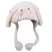 Winter Thick Cute Rabbit Ears Plush Children's Cold proof and Warm Ear Protection Hat, Scarf, Glove 3-Piece Set_viptrois.com