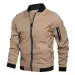 Herren Jacke Herbst Langarm Baseball Uniform Winddicht Radfahren Dünne Jacke Solide Zipper Casual Jacke Outdoor Sport Mantel_viptrois.com