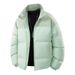 Padded Clothes Men's And Women's Corduroy Padded Clothes Thickened Padded Jackets Loose Stand-up Collar Couple Jackets_viptrois.com