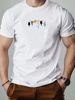 T-shirt Uomo 180g In Cotone 100% Con Stampa Gattino Divertente, Girocollo Traspirante E Confortevole, Maglietta Casual Estiva_viptrois.com
