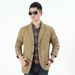 Men's Casual Blazer Jacket - Cotton Slim Fit Suit Coat For Autumn & Winter - Lightweight Office & Leisure Blazer_viptrois.com
