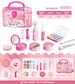 Mother & Kids Heart-Shaped Mirror Perfume Bottle Pretend Play Makeup Set For Girls - Princess Role Play Toy (Pink/Blue/Black, 3-Piece Card Pack)_viptrois.com