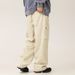 Mountain Style Multi-Pocket Autumn New Wide-Leg Comfortable Long Casual Paratrooper Cargo Pants Straight Loose Versatile_viptrois.com