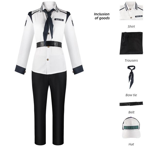 Man's clothing One Piece costume Real One Piece Navy costume the same cosplay stage performance costume_viptrois.com