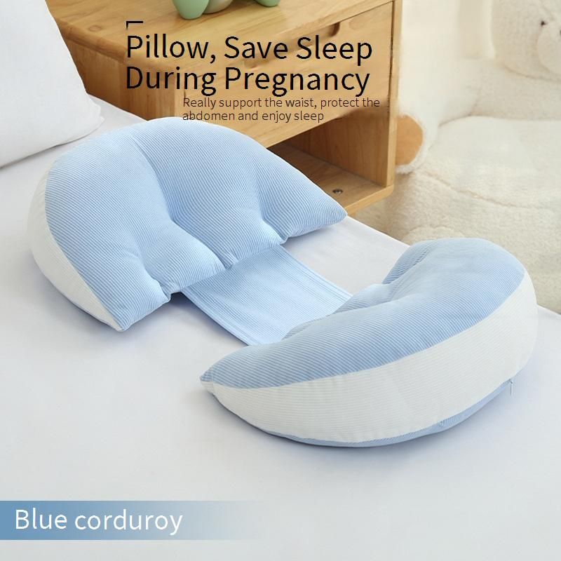 Pregnant Women Pillow Waist Protection Side Sleeping Pillow Belly Support U Shaped Side Sleeping Pillow Special Pillow For Sleeping During Pregnancy_viptrois.com