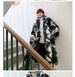 Men's Faux Fur Coat Jacket - Winter Fashion Oversized Streetwear Bomber With Fox Fur Design, Long Stand Collar Zip-Up (S-6XL, White/Black/Grey)_viptrois.com