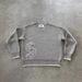 Men's Embroidered Crewneck Sweater High Street Design Jacquard Loose Knitwear Autumn Winter Casual Fashion Top Grey_viptrois.com