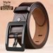 Men's Genuine Leather Belt – Business Classic Pin Buckle Strap (Full-Grain Cowhide)_viptrois.com
