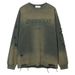 Men's Clothing High Street Style Hole Treatment Loose Sloppy Wasteland Asian Style Autumn Trend Brand Handsome Hoodless Long Sleeved T Shirt_viptrois.com