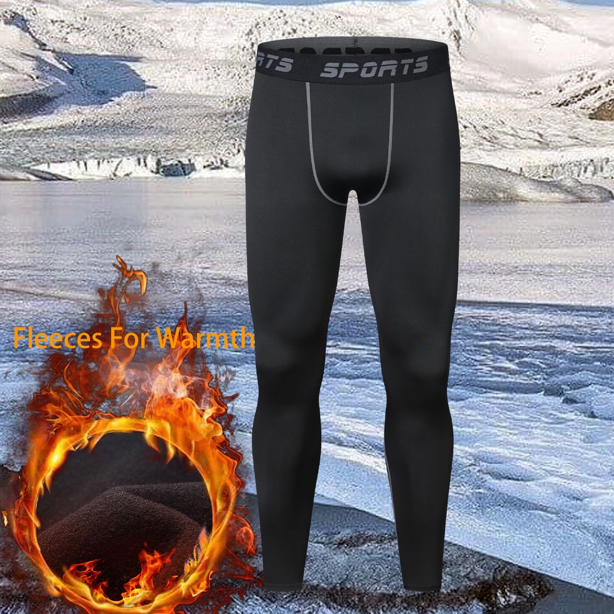 Autumn Winter Fleece-Lined Sportswear Set For Men Outdoor Skiing Running Quick-Dry Tight Fitness Base Layer Thermal_viptrois.com