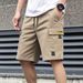 Men's Casual Shorts Loose Fit Five Point Pants Straight Leg Cargo Style Trendy Bottoms_viptrois.com