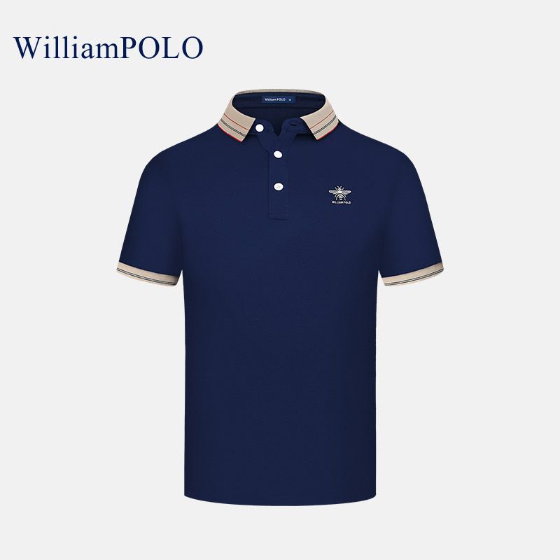 Men's Clothing King Paul Men's Polo Shirt Summer Fashion Casual Short Sleeved Men's T Shirt Light Luxury Embroidered Polo Shirt Tops Men_viptrois.com