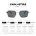Men's Sunglasses Personalized Large Frame Metal Sunglasses Double Beam Glasses_viptrois.com
