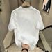 Men's Clothing Cotton Short Sleeved T Shirt Casual Trend Men And Women Summer Ins White Round Neck Top Trendy Versatile Men's Half Sleeve_viptrois.com