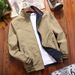 Men's Reversible Thin Sports Jacket European Size Spring Autumn Casual Breathable Stand Collar Top_viptrois.com