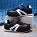 Mother & Kids Boys Sports Shoes Autumn And Winter Leather Children's Running Shoes For Middle And Large Children's Forrest Gump Shoes For Girls_viptrois.com