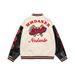 Men's Clothing college style street baseball uniforms for men and women autumn and winter quilted retro loose all-match cardigan leather sleeve jacket_viptrois.com