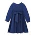 Kids’ Clothing Girls Spring And Autumn Long Sleeve Solid Color Dress + Solid Color Headscarf Two Piece Children's Clothing Ins_viptrois.com