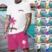 Men's Clothing New Short Sleeved Suit Summer Men's Short Sleeved Shorts Loose Casual Suit_viptrois.com