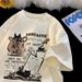 Neue Männer Frauen T Shirt Pullover Oversize Koreanische Version Cartoon Katze Gruppe Gedruckt T-Shirt Casual Kurzarm Paare T-Shirt_viptrois.com