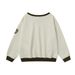 3-Stripes Printed 3 Number Round Neck Sweatshirt Loose Casual Spring Autumn Men's Style American Street Fashion Pullover_viptrois.com