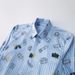 Men’s Digital Print Long-Sleeve Shirt -Inspired, 100% Cotton, Slim Fit (Light Blue Stripe)_viptrois.com