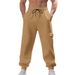 Men’s Heavyweight Winter Work Pants – Relaxed Fit Polyester Trousers For Outdoor & Casual Wear (Black/Gray, Straight Leg, Machine Washable_viptrois.com