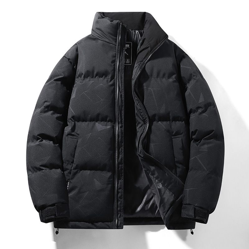 Winter New Cardigan Stand-up Collar Warm And Windproof Loose Bread Clothes Couple Versatile Cotton-padded Clothes_viptrois.com