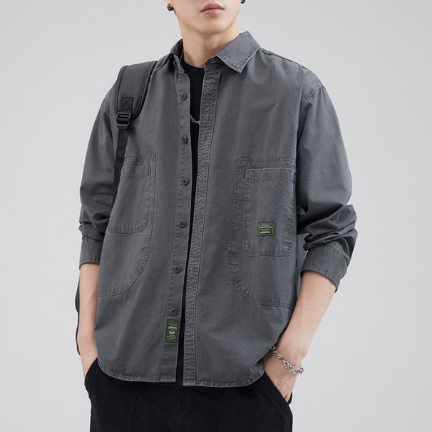 Nordmann American Retro Workwear Long Sleeve Spring 2025 New Loose Outdoor Tough Guy Rough Hunting Shirt Men_viptrois.com