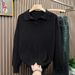 Men's Clothing Autumn And Winter Polo Seagull V Neck Sweater Lapel Italian Casual Knitted Sweater Jacket Men's Trend_viptrois.com