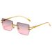 Men's Sunglasses New Square Frameless Sunglasses Personalized Cutting Edge Fashion All Match Beat Sunglasses For Women_viptrois.com
