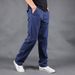 Men's Clothing Simple Pure Cotton Casual Pants Men New Loose Straight Pants Men's Overalls Men's Trousers Trendy Brand_viptrois.com