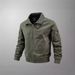 Men's Classic Flight Jacket – Lightweight Spring/Autumn Bomber With Loose Fit (S-5XL, 4 Colors)_viptrois.com