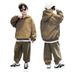 New Autumn Children's Stylish Hooded Sweater Suit For Middle And Large Children, Handsome And Fashionable Candy Color With Prominent Letters Suit_viptrois.com