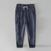 Men's Clothing Spring And Summer Simple Solid Color Straight Pants Men's Drawstring Casual Pants Linen Breathable Trousers_viptrois.com