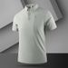 Men's Clothing High Quality New Summer Ice Silk Seamless Polo Shirt Short Sleeve Men's Business Lapel Casual Versatile T Shirt Men_viptrois.com