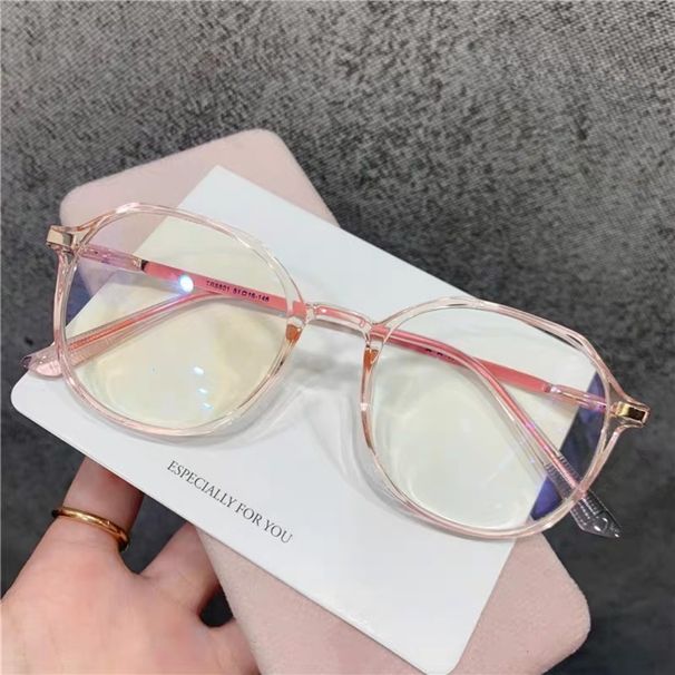 Anti-Strahlungs Brille Transparente Linse Frauen Runde Anti-Blau-Brille Computer Optische Brille Mode Brillen_viptrois.com