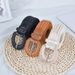 Simple and versatile waistline braided belt decorative jeans free punching belt_viptrois.com