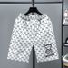 Man's clothing Men's summer digital print casual shorts beach pants 5 minutes high-grade ice silk loose handsome_viptrois.com