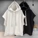 Men's Sleeveless Hooded Vest - Korean Streetwear Style, Breathable Polyester, Unisex Casual Wear For Summer_viptrois.com