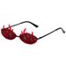 Men's Sunglasses New Hip Hop Flame Sunglasses Internet Celebrity Ins Double Lens Glasses Funny Contrast Color Sunglasses Female Trend_viptrois.com