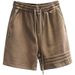 Men's Clothing Three Bar Design High End Heavyweight Sports Casual Pants Men's Pants Summer Loose Shorts Sweatpants_viptrois.com