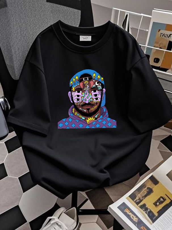 KAYTRANADA BUS RIDE T Shirt Black Rare Adult SIze M Medium Stretched Top For Everyday Wear Comfortable Casual Stylish Fashion Graphic_viptrois.com