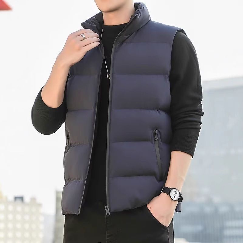 Loom Autumn Winter New Down Outerwear Jacket Sleeveless Warm Vest For Men Plus Size_viptrois.com