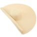 Women's beach straw fashionable oversized wide brimmed hat, summer handmade curled edge soft fur sun hat_viptrois.com