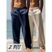 Vintage High-Waisted Cargo Pants Men – 90s Retro Wide Leg Sweatpants, Breathable Polyester Workwear (S-3xl, 18 Colors & 7 Two-Pack Sets)_viptrois.com