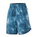 Men's Clothing Ink Wash Style Elastic Waist Shorts - Comfortable Mid-Thigh Casual Drawstring Pants With Pocket_viptrois.com