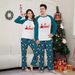 Christmas Santa Claus candy cane alphabet Christmas Family suit printed homewear_viptrois.com